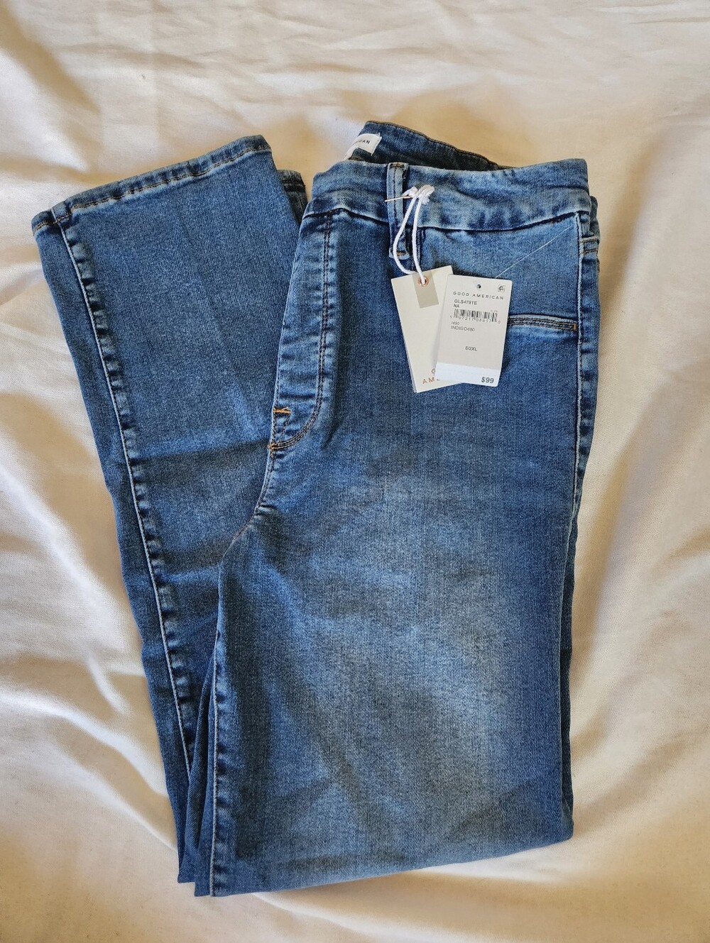 Good American NWT Good Classic Straight Jeans 2XL Plus Denim